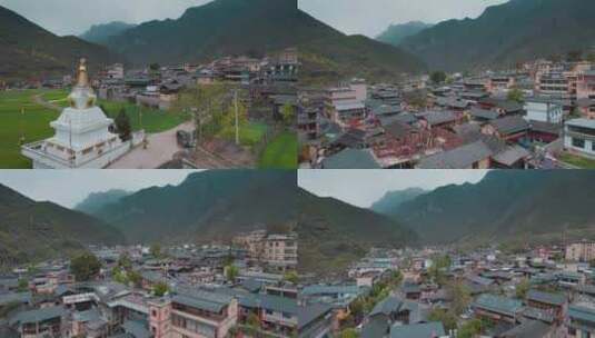 云南维西塔公傈僳族乡镇高清在线视频素材下载