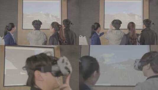 VR体验 体验中心 VR 讲解 VR眼镜虚拟现实高清在线视频素材下载