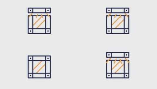 带有Alpha的框动画图标高清在线视频素材下载