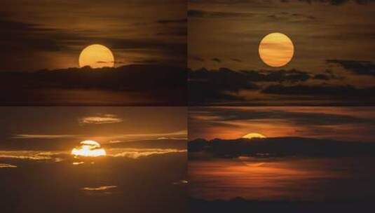 日出夕阳天空晚霞自然风景高清在线视频素材下载