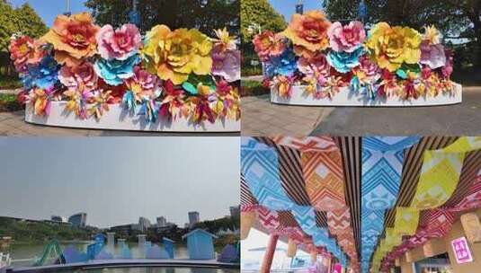 广西南宁民歌湖三月三民歌节合集高清在线视频素材下载