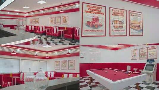 美食餐厅炸鸡汉堡店高清在线视频素材下载