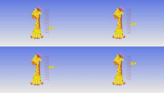 卡通可爱带刻度量身高ae模板高清AE视频素材下载