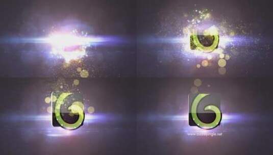 唯美整洁粒子logo演绎AE模板高清AE视频素材下载