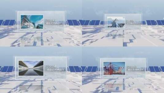 光伏新能源图片展示高清AE视频素材下载