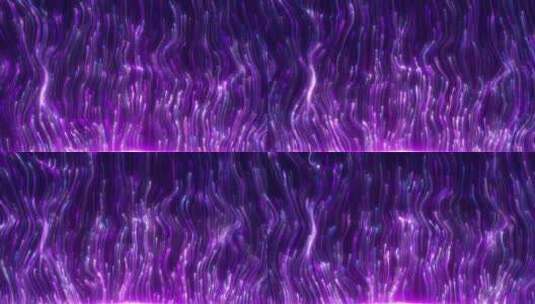 梦幻紫色粒子光线流动优雅的粒子线条上升高清在线视频素材下载