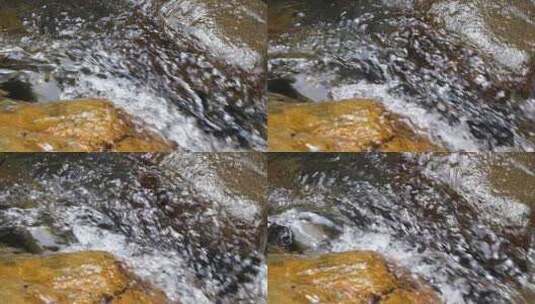 河边流水河流小溪流体液体水流慢动作美景大高清在线视频素材下载