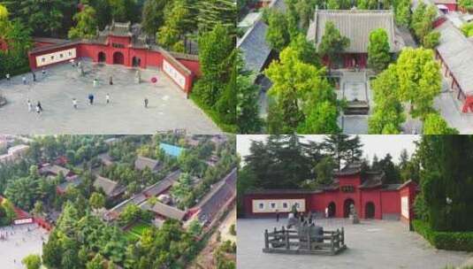 4K航拍  洛阳白马寺高清在线视频素材下载