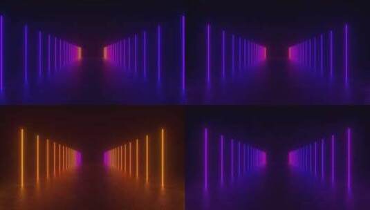 紫光隧道高清在线视频素材下载