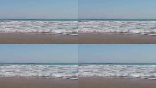 三亚海滨沙滩风光竖屏高清在线视频素材下载