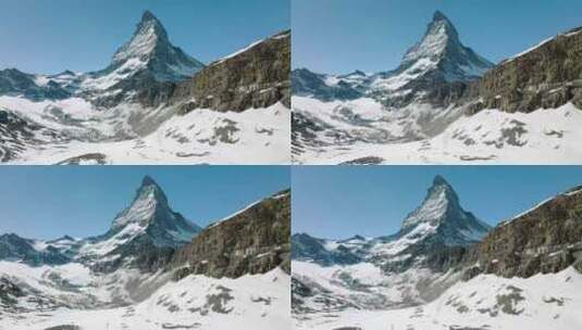 山，马特洪峰，阿尔卑斯山，雪高清在线视频素材下载