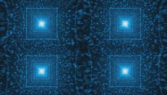 蓝色粒子光线科技放射循环背景高清在线视频素材下载