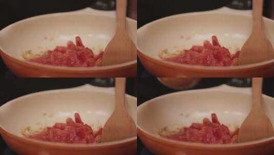 熬番茄酱番茄沙司 (2)高清在线视频素材下载