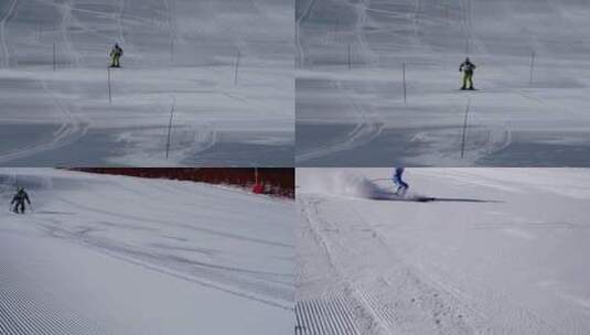 滑雪场实拍高清在线视频素材下载