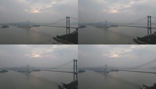 广东虎门大桥航拍高清在线视频素材下载