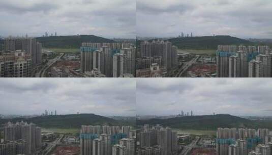 航拍广西南宁五象新区高楼建筑高清在线视频素材下载