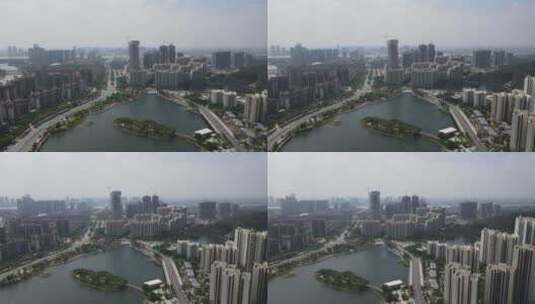 广州南沙航拍高清在线视频素材下载