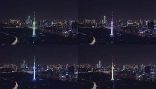 湖北武汉城市航拍视频高清在线视频素材下载