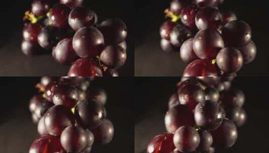 紫葡萄玫瑰香葡萄高清在线视频素材下载