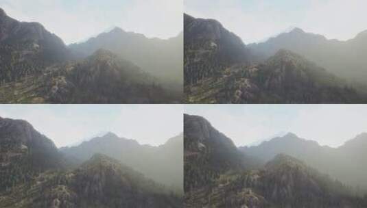 山谷和森林山脉高清在线视频素材下载