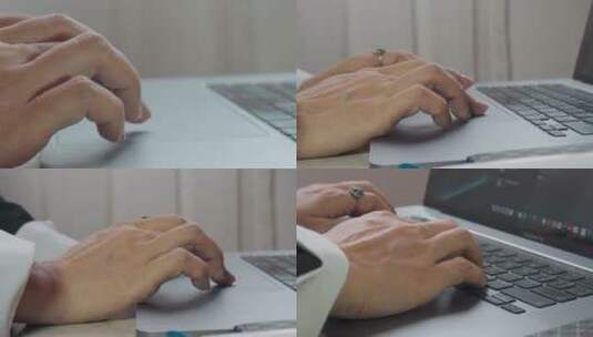 手指视频笔记本电脑触摸屏操控鼠标手指高清在线视频素材下载