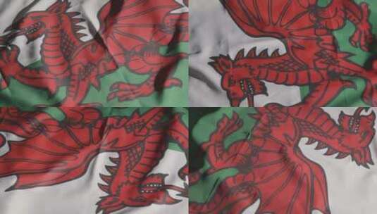 威尔士国旗高清在线视频素材下载
