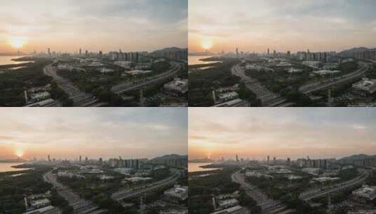 深圳滨河大道与京港澳高速延时高清在线视频素材下载