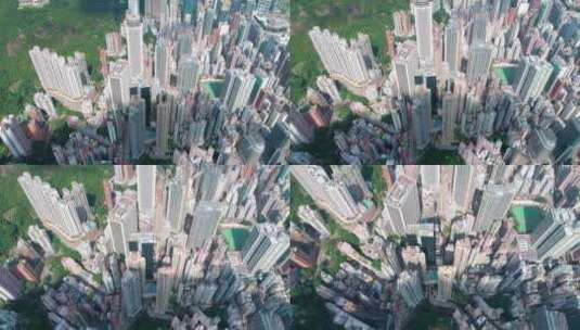 4k60帧香港城市航拍日景高楼大厦商务中心高清在线视频素材下载
