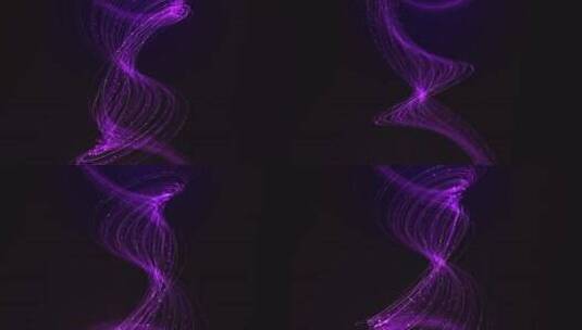 紫色波浪线和珍珠背景高清在线视频素材下载