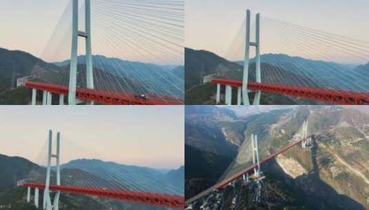 4K航拍 北盘江特大桥大景高清在线视频素材下载