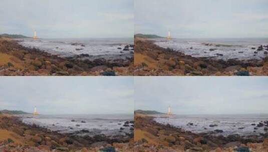 三亚南山岩石海滩海浪高清在线视频素材下载