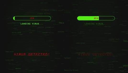 计算机执行病毒检测高清在线视频素材下载