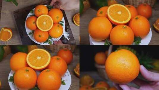 脐橙 橙子 新鲜橙子高清在线视频素材下载
