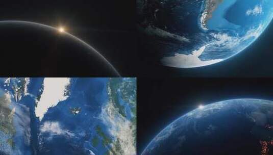 地球日出高清在线视频素材下载