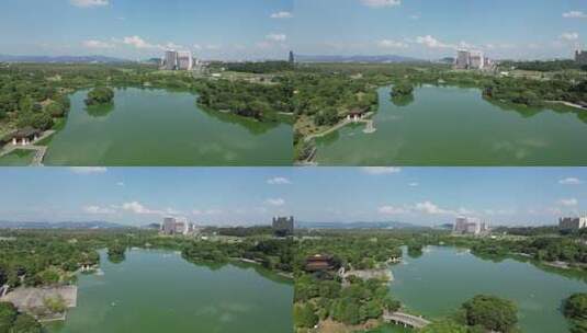 航拍江西吉安吉州窑遗址公园高清在线视频素材下载