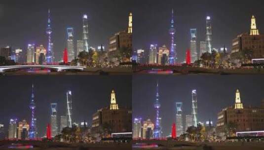上海繁华夜景高清在线视频素材下载