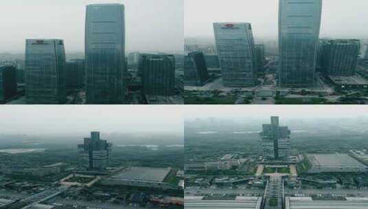 贵阳金融城建筑CBD和201大厦多镜头竖屏高清在线视频素材下载