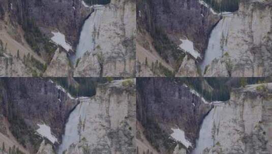 美国风景中的岩石峡谷和河流高清在线视频素材下载