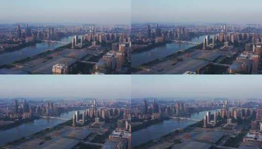 广州琶洲看金融城高清在线视频素材下载