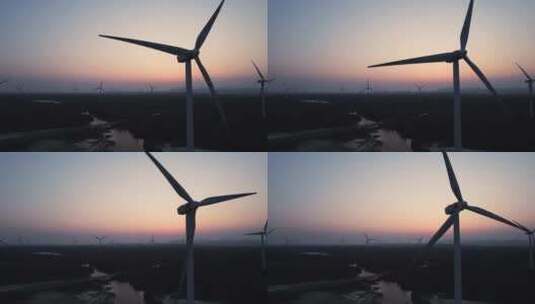 海上风电 新能源 风力发电高清在线视频素材下载