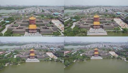 河南开封城市风光旅游景区航拍高清在线视频素材下载