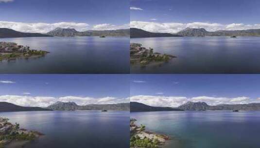 泸沽湖延时摄影高清在线视频素材下载