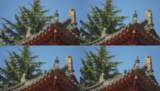 白马寺古风建筑高清在线视频素材下载