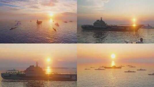 辽宁号航空母舰高清在线视频素材下载
