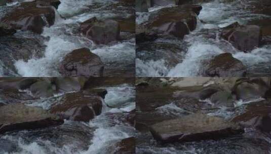 山间小溪 清澈的泉水 空镜头高清在线视频素材下载
