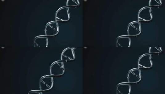 机械质感的DNA螺旋高清在线视频素材下载