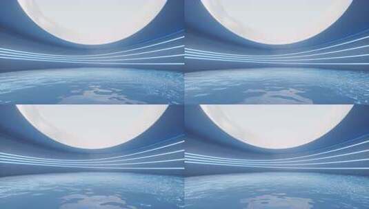 科幻风格3D虚拟空间场景高清在线视频素材下载