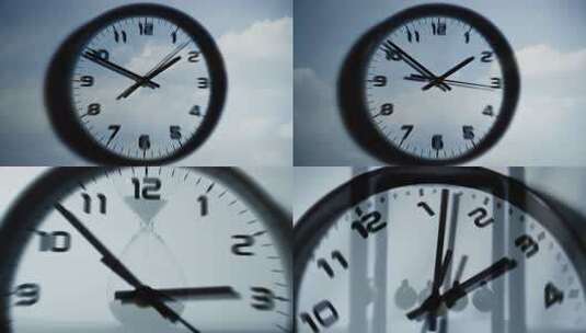 时间时钟意境抽象概念时间流逝飞逝延时地产高清在线视频素材下载