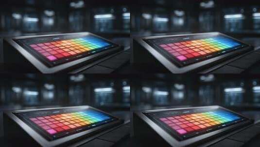 未来控制台界面科技感十足高清在线视频素材下载