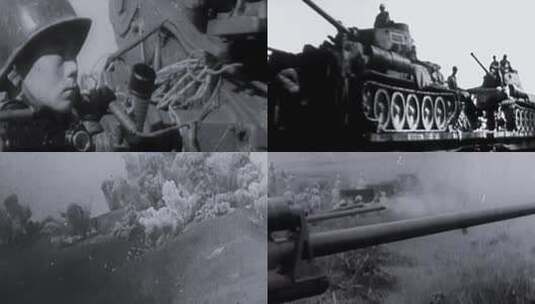 珍贵历史档案解放战争历史实拍素材合集高清在线视频素材下载